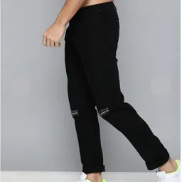 gruff Men Regular Mid Rise Black Jeans image 3