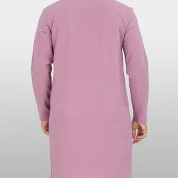 vebnor Men Solid Jacquard Straight Kurta image 2
