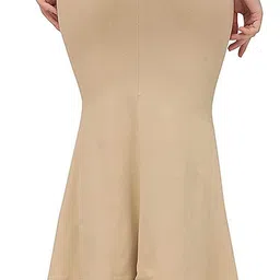 k j fashion SW-CREAM & WHITE Lycra Blend Petticoat image 2