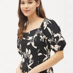 harpa Casual Puff Sleeves Printed Women Multicolor Top image 3