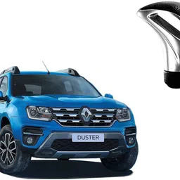 buras LEATHER AND ALLUMINIUM GEAR KNOB FOR RENAULT DUSTER Gear Knob image 1