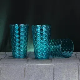 bellerbird (Pack of 8) Premium Quality Unbreakable HonI Design Drinking Glass Set Water/Juice Glass image 3