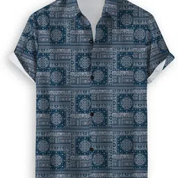 cheapshirts Men Night Suit Set Beige Printed image 3