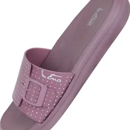 ENA Womens Soft Comfort Slides with Adjustable Buckle | Anti-Slip Sole & Women Slippers image 5