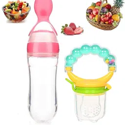 chicbunny Rattle Massaging Silicone Soothers & 90ML Newborn Baby Feeding Bottle Feeder-picture-15