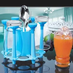 joyful GLASS HOLDER 6 Plastic Glass Holder-picture-10