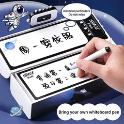 calyxia Space Theme Pencil Box for Kids, Kids Pen & Pencil Box Password Lock 1 Art Plastic Pencil Box image 3