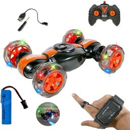 vikrida Remote Control Gesture Sensor Toy, Double Sided Rotation RC Toy-picture-8