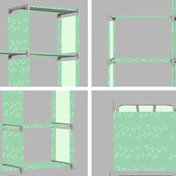 imperial fur 12 Layer Portable Book Shelf Rack | Space-Saving Book Stand for Home & Office Metal Open Book Shelf image 5