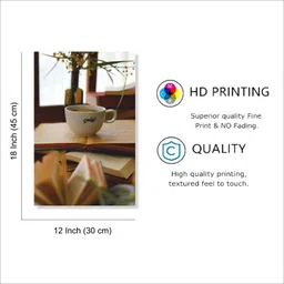 unique gifty Cozy Coffee and Books – A Moment of Calm Poster Photographic Paper image 4