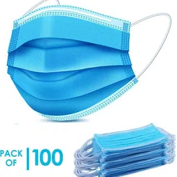 kgkr Surgical Mask With Melt Blown Fabric Layer BLUE mask -100Pcs N-2 Non-Reusable, Non-Washable Surgical Mask With Melt Blown Fabric Layer-picture-27