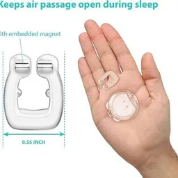badhi enterprise Anti Snore Free Sleep Silicone Magnetic Nose Clip Nose Shaper image 2