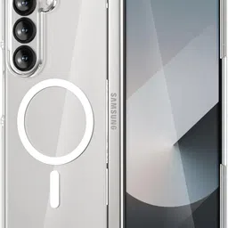 caseroy Back Cover for Samsung Galaxy Z Fold 6 Transparent Magsafe Mobile Back Cover image 1