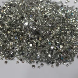 the unique ® 3mm High Quality Silver Colour Flat Back Round Shape Stone Crystal Kundans Chandla Resin Beads Stone for Art & Craft, Jewellery Making, Bangles, Embroidery & DIY Works (Pack Of 15000pcs) With Fabric Glue-picture-23