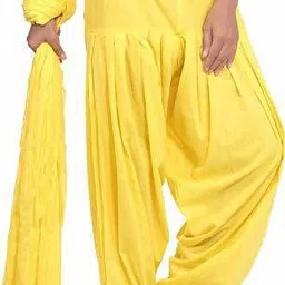 kheeaa fashions Cotton Solid Patiala image 1