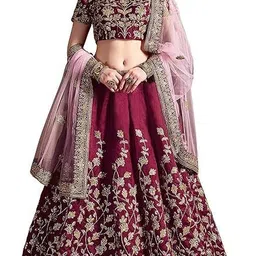 dhanlaxmi export Embroidered Semi Stitched Lehenga Choli-picture-13
