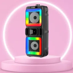 FRONY Bluetooth Party Speaker With Karaoke Mic & RGB Lights Immersive Stereo SoundA1 40 W Bluetooth Tower Speaker-picture-39