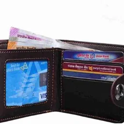 five star co Men Formal, Casual, Trendy, Evening/Party Brown Artificial Leather Wallet image 2