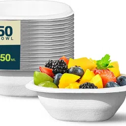 ecoic Sugarcane Bagasse Dessert Bowl WB150SB50 Disposable-picture-15