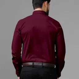 dhaduk Men Regular Fit Solid Spread Collar Casual Shirt image 2