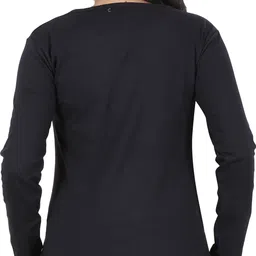 fleximaa Pack of 2 Women Solid Round Neck Pure Cotton Multicolor T-Shirt image 5