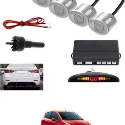 peeps store Universal 4 Silver Reverse Parking Sensor-PS25B225 Universal 4 Silver Reverse Parking Sensor-PS25B225 Parking Sensor-picture-25