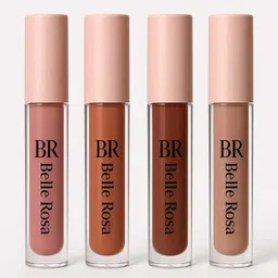 br belle rosa Nude Crush Lipstick Set – 4 Matte Shades, Mini Pack image 4