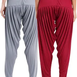 queenscode Viscose Rayon Solid Patiala image 2