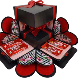 us ideal craft CHOCOLATE EXPLOSION ,BIRTHDAY GIFT (8 CHOCOLATES EACH 10 Rs) Paper Gift Box Greeting Card-picture-27