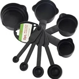 horoly Baking Measurement Measuring Cups And Spoons Set 8 Pcs Disposable Plastic Measuring Spoon Set (Pack of 8) Plastic Measuring Spoon Set image 1