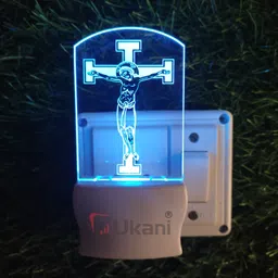 GOD JESUS Acrylic 3D Illusion RGB 7 Colour Changing LED Plug and Play Night Lamp-image-43