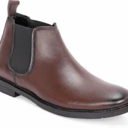 teeny step Brown Shoes For Men Synthetic Leather Boots Shoes Boots For Men image 4