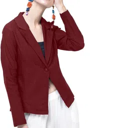 hrikshika fashion Women Solid Single Breasted Casual Blazer-picture-22