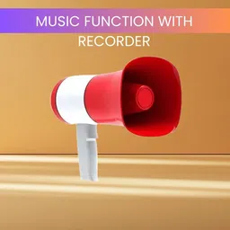 frony Bhopu Portable Megaphone, Siren Loudspeaker Function & Long Battery LifeD489 Bhopu Portable Megaphone, Siren Loudspeaker Function & Long Battery LifeE489 Outdoor PA System image 1