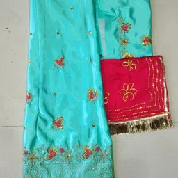 shree sadu mata saree center Embellished Semi Stitched Rajputi Poshak-picture-23