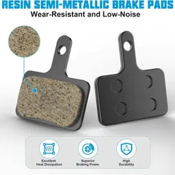 onbicle Bicycle Disc Braking Pads 4pair MTB Mountain Resin Cycle Brake Pad Disc Machine Bicycle Brake Disk image 3