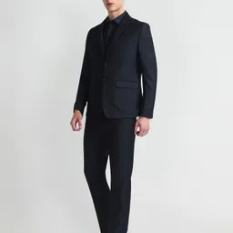 arrow Men Three Piece Solid Suit image 4