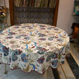 Cotton 6 Seater Printed Table Cover-image-2