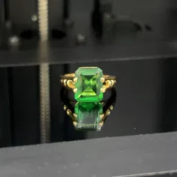 dm jewels Emerald Cut Woman's & Girl Beautiful Ring Sterling Silver Cubic Zirconia Rhodium Plated Ring-picture-22