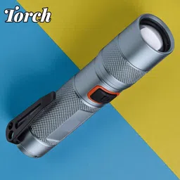 3baan A365 Super Bright Torch Light | Portable, Rechargeable & Energy Efficient Torch image 1