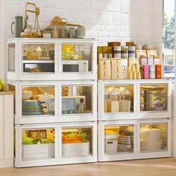 mevigo 10-Door 5-Shelf Plastic kids Collapsible Cupboard PC Collapsible Wardrobe-picture-17