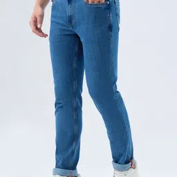 killer Men Slim Mid Rise Blue Jeans image 3