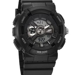Sonata Unisex Patterned Dial & Straps Analogue and Digital Watch 87057PP05-picture-41