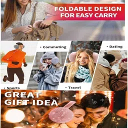 royal luxury Stylish Winter Earmuffs with Fluffy Ear Cups | Comfortable & Foldable Ear Muff image 5