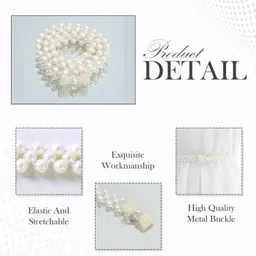 syga Women White Metal Belt image 2