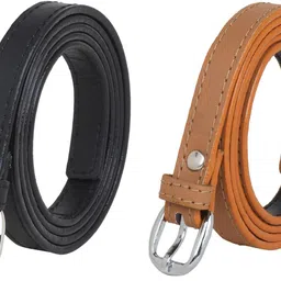 zacharias Women Casual Black, Tan Artificial Leather Belt-picture-24