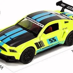 ramshree Green Die-Cast Sport Mode Racing Car Toy with Openable Doors & Pull Back Action image 5