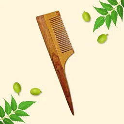 dreamwind Neem comb Pure Neem | Pack of 3 Detangling, Tail & Handle Comb image 3