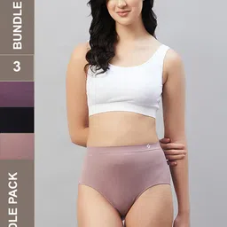 c9 airwear Pack of 3 Women Hipster Black, Pink, Purple Panty-picture-15