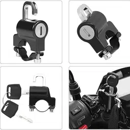 kgbtreads Aluminium, Stainless Steel Key Lock For Helmet image 3